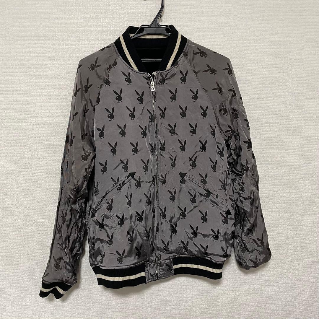 a0211 ヒステリックグラマー プレイボーイ 野口強 リバーシブル スカジャン