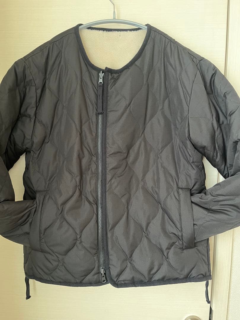 TAIONタイオン キルティングボア ミリタリーリバーシブル ダウンジャケットM