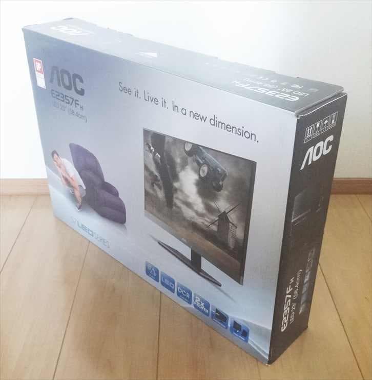 ★新品★AOC・LED・２３型液晶ディスプレイ・E2357FH・ジャンク扱い★