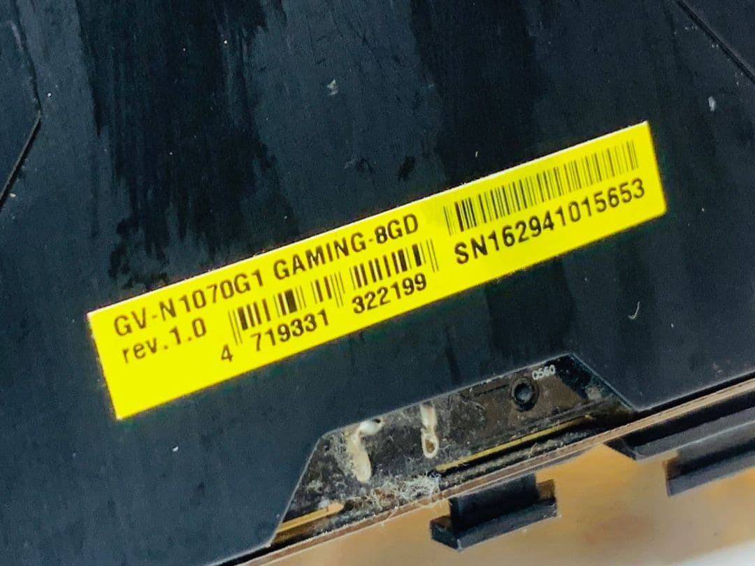 GIGABYTEGAMING -8GD GV-N 1070G1ギガバイトブラック