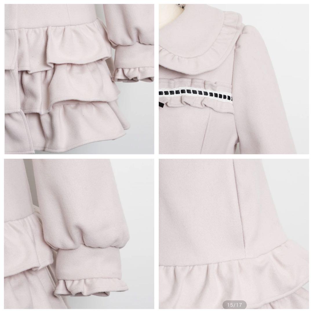 Pium はしごレースティアードミニコート