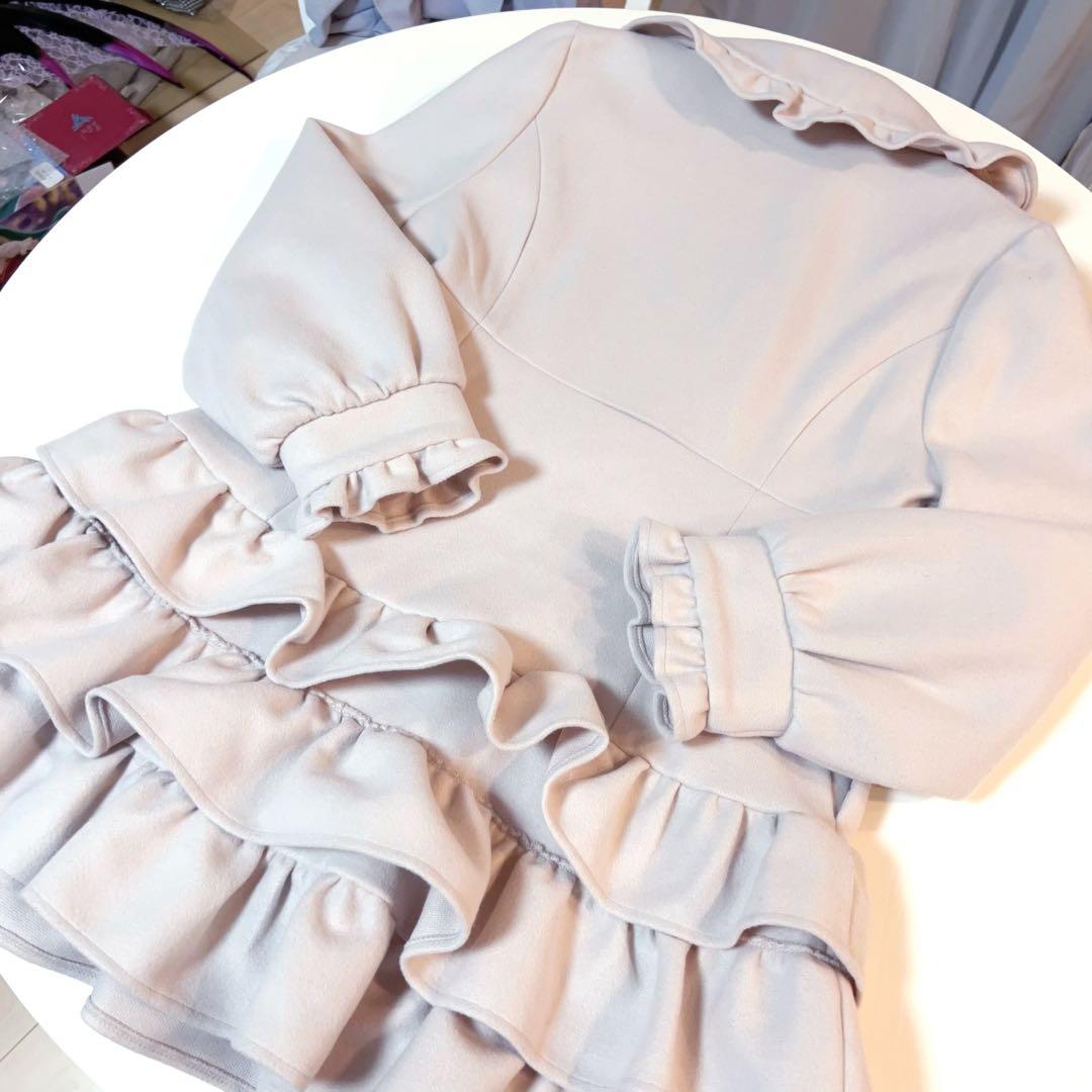 Pium はしごレースティアードミニコート