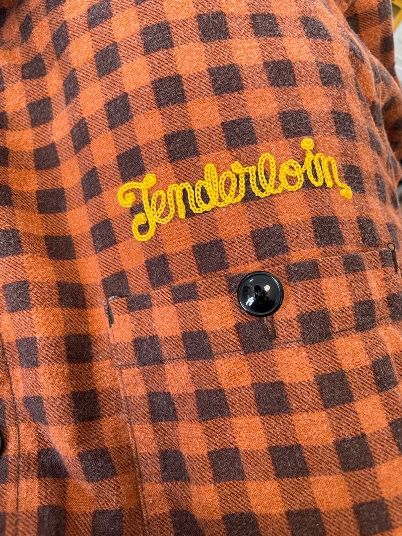 テンダーロイン　ネルシャツ Ｌサイズ　オレンジ　フランネルシャツ