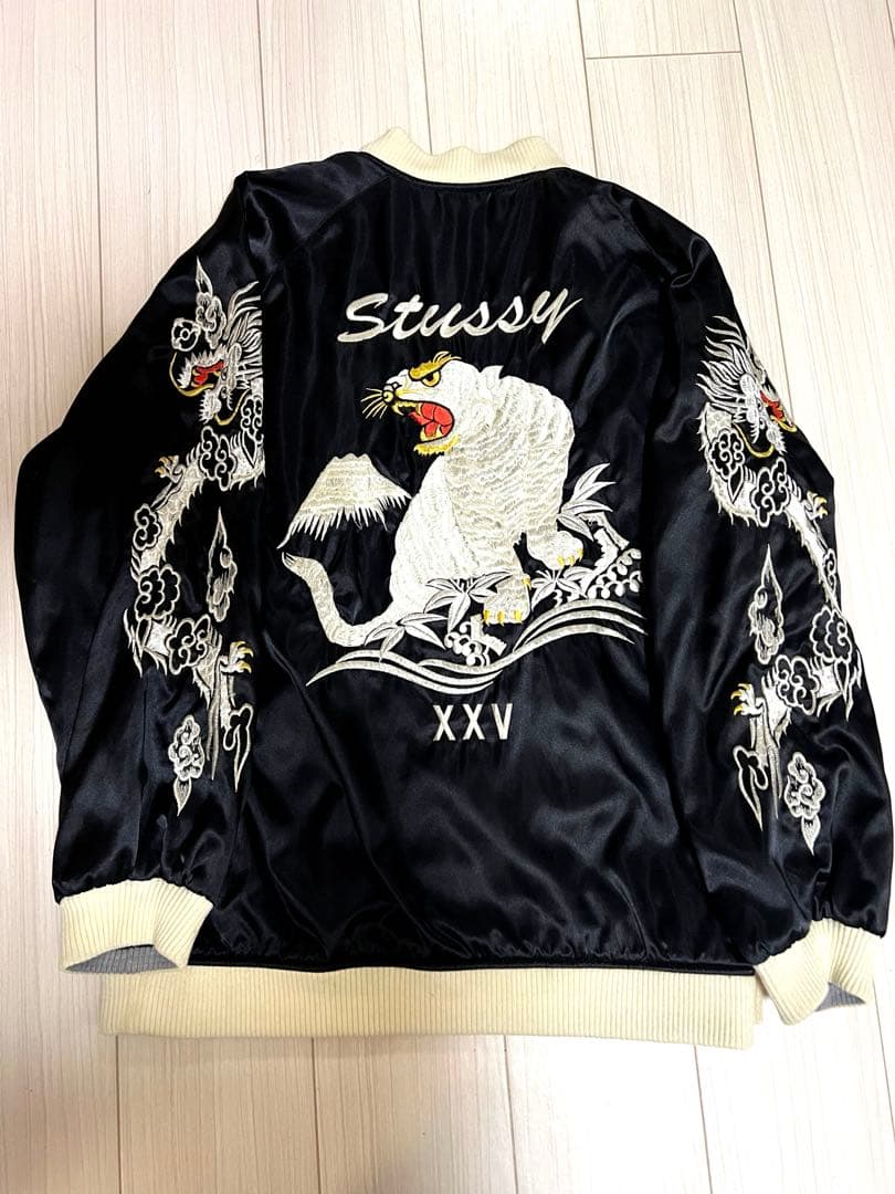 Stussy 25th Anniversary 龍虎 スカジャン　サイズ:L