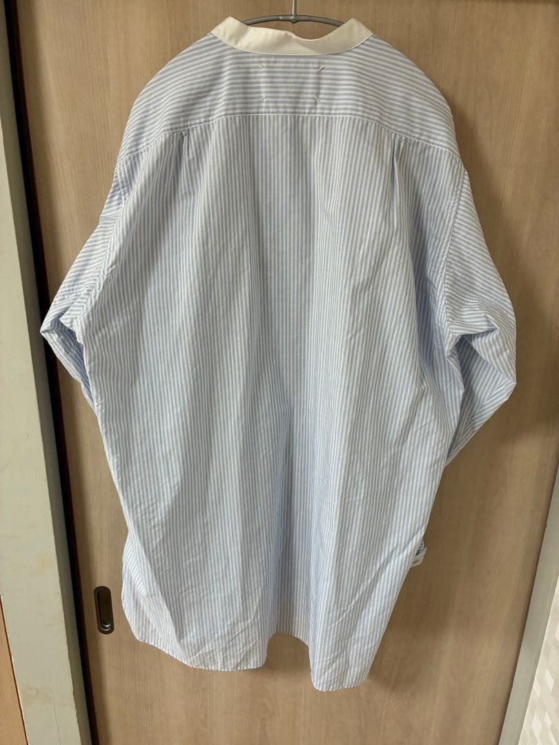 Maison Margiela バンドカラーストライプシャツ