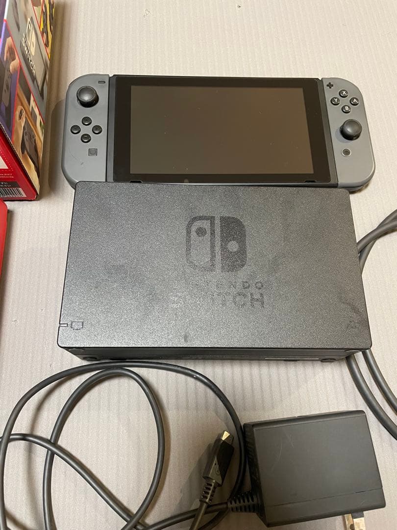 Nintendo Switch グレー 本体 SDカード・充電器・ケース付き