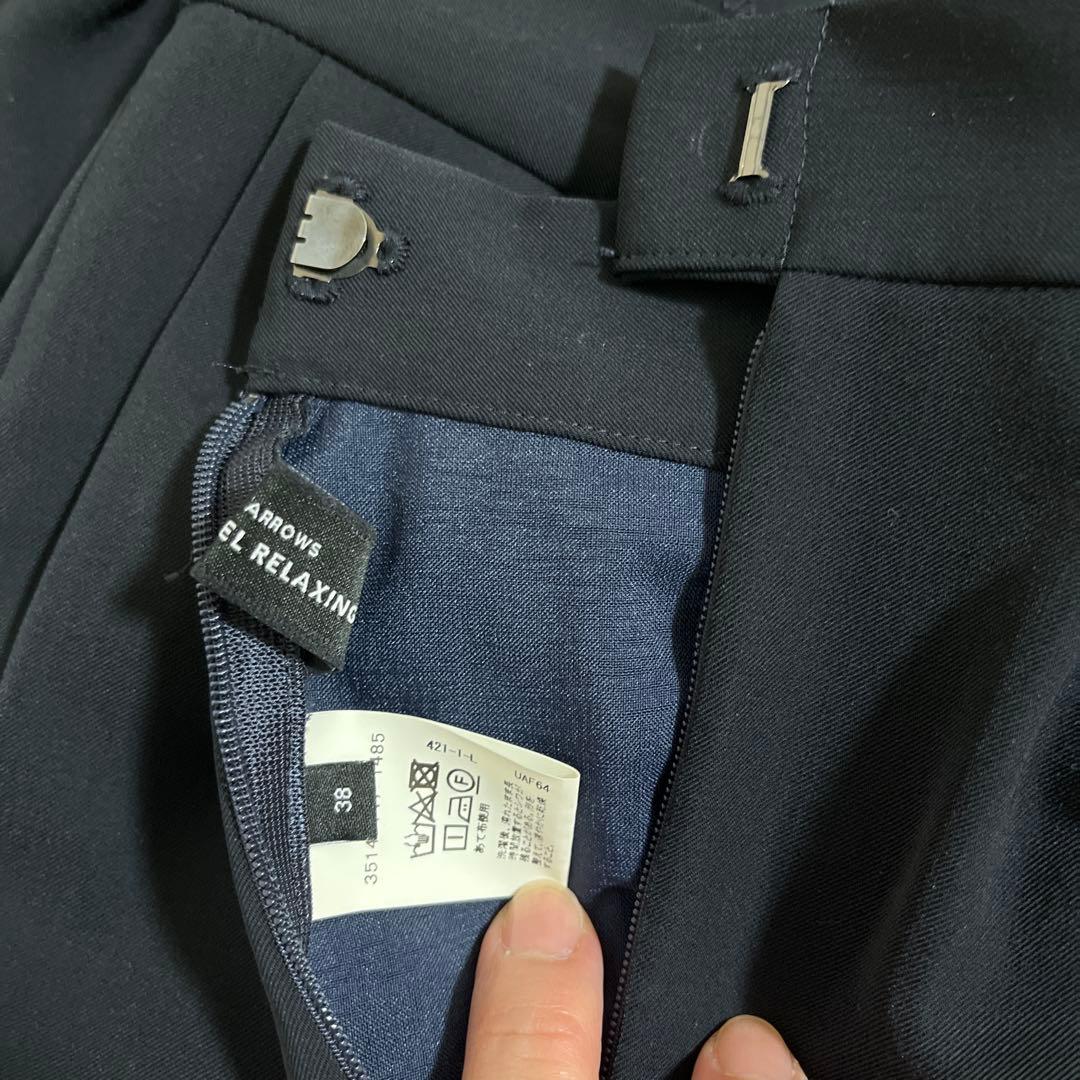 GREEN LABEL RELAXING パンツスーツ 38 ネイビー