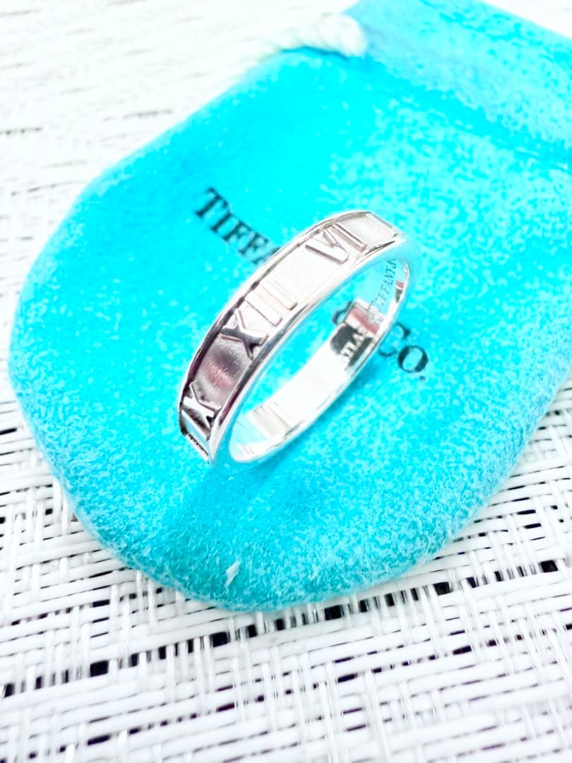 ティファニー　アトラス　スリム　指輪　リング　15号　研磨仕上　925