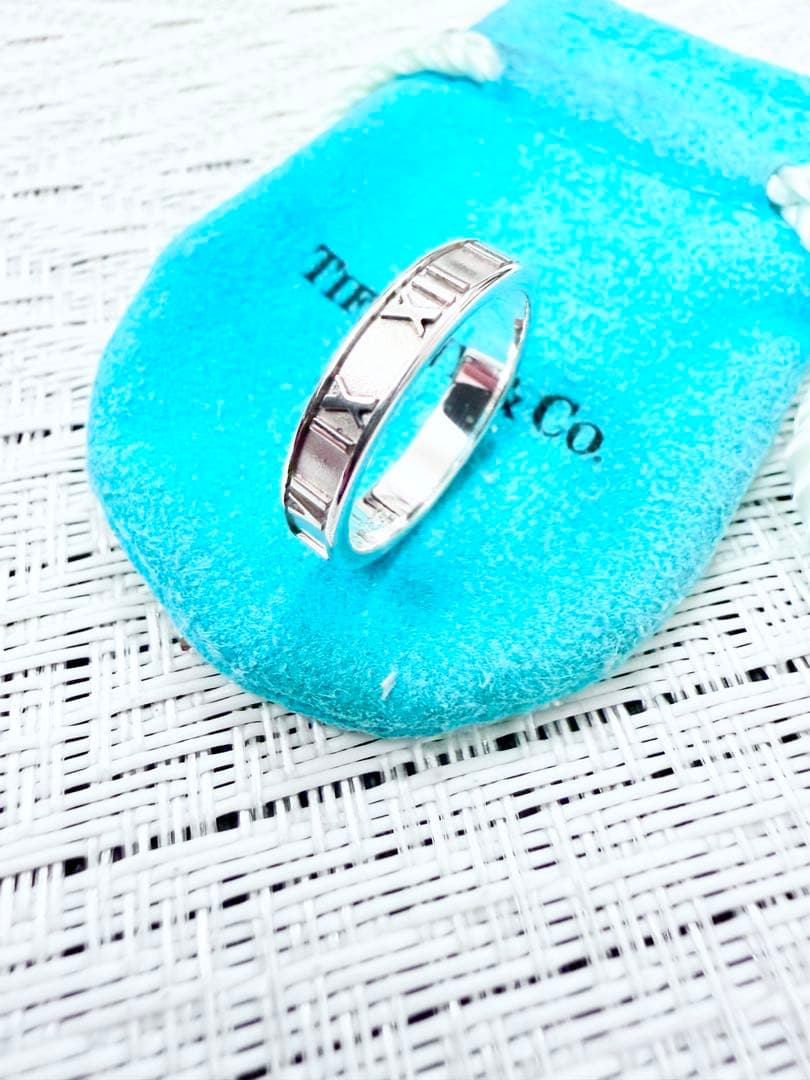 ティファニー　アトラス　スリム　指輪　リング　15号　研磨仕上　925