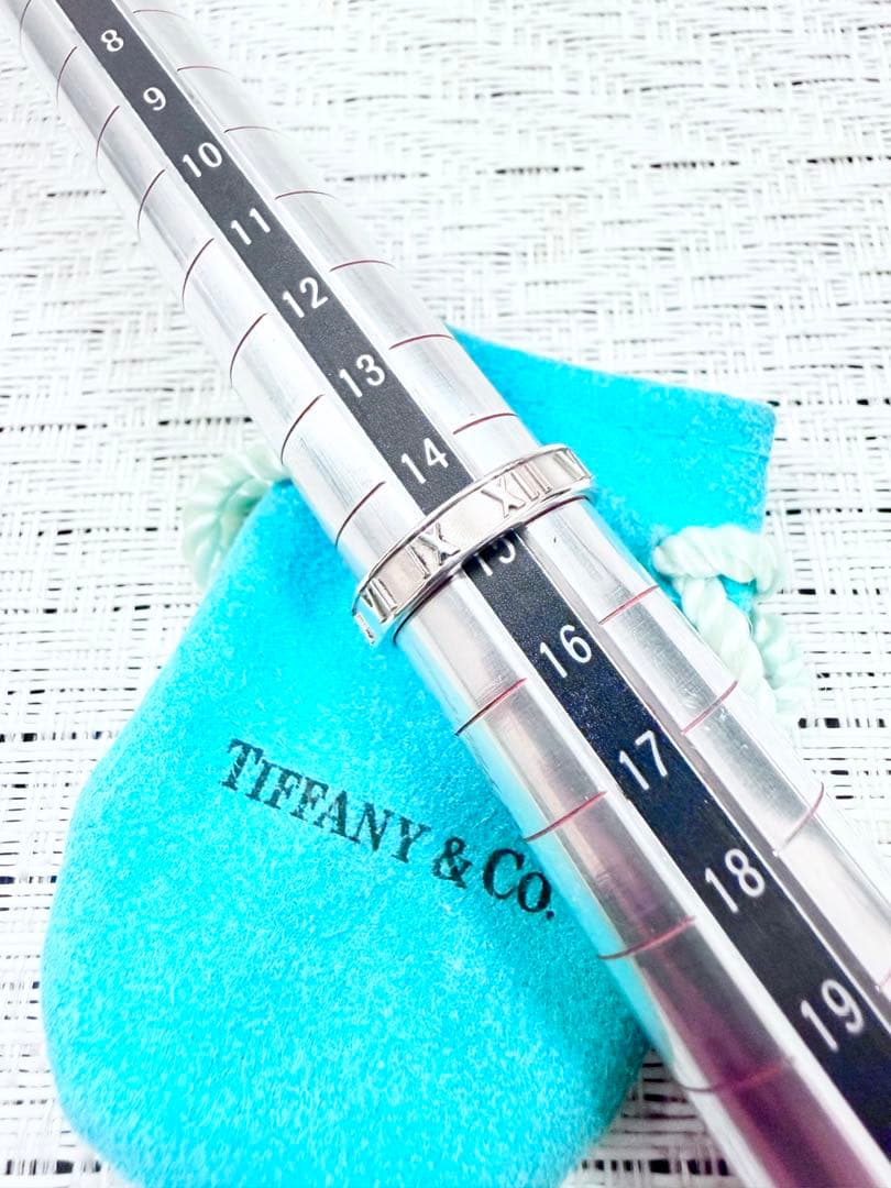 ティファニー　アトラス　スリム　指輪　リング　15号　研磨仕上　925