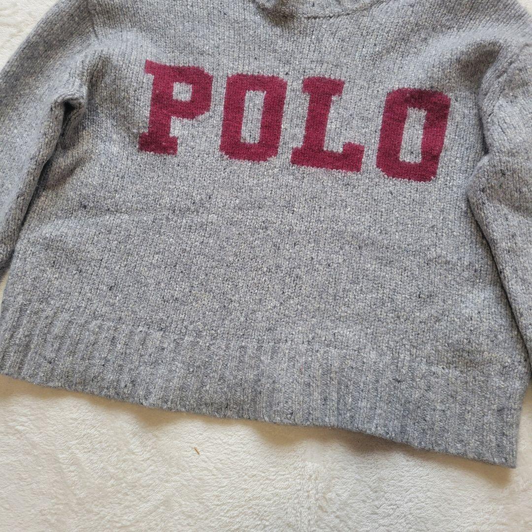 現行✨ポロラルフローレン　デカロゴ クルーネックセーター　カシミヤ　洗える
