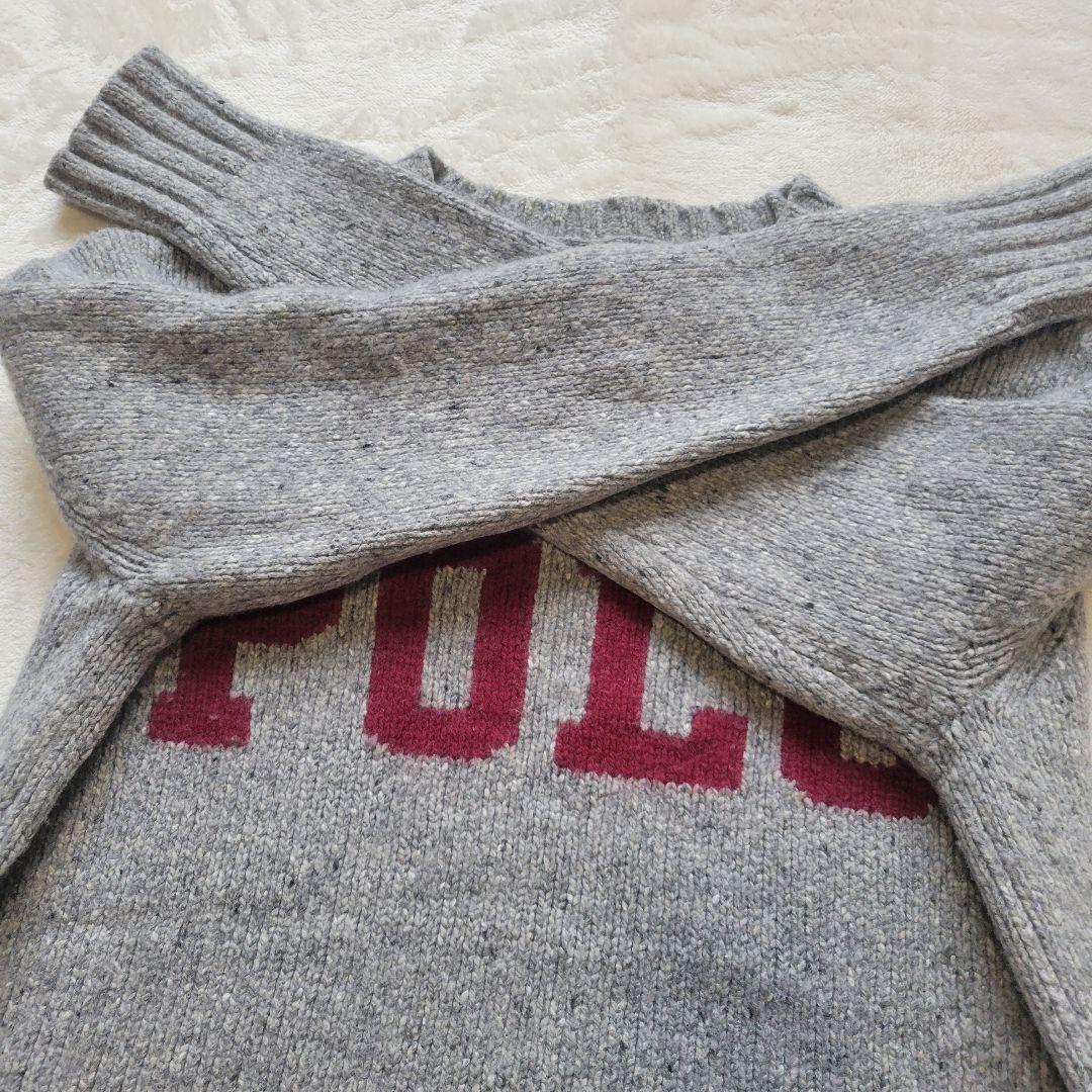 現行✨ポロラルフローレン　デカロゴ クルーネックセーター　カシミヤ　洗える