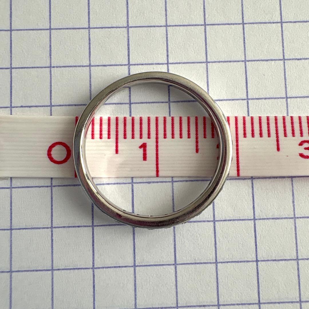 【美品】4℃ Pt950 ダイヤモンド リング ハーフエタニティ　10.5号