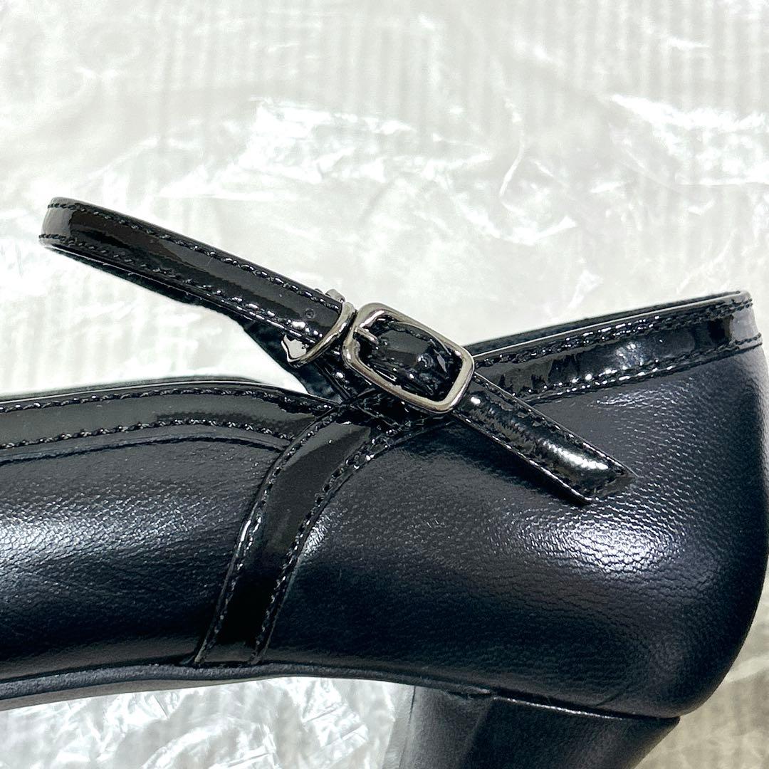 極美品❤︎アシックス ペダラ パンプス リボン ストラップ レザー 23.5 2E