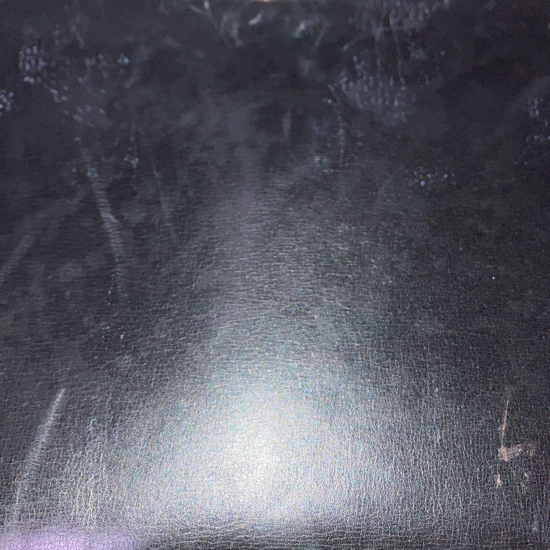 GUCCI オールドグッチ　レザー　ブラック　ターンロック　フォーマルバッグ