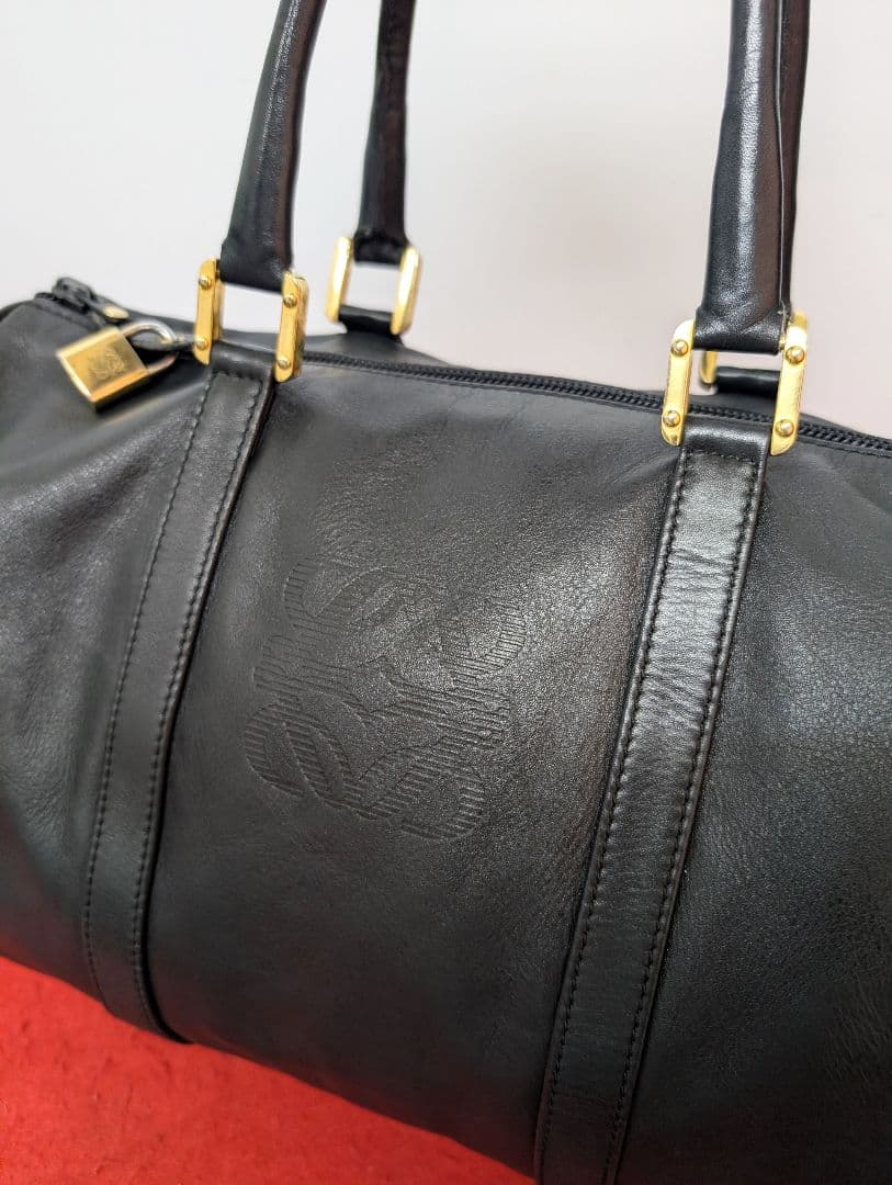 美品 極希少！ロエベ LOEWE アナグラム ミニボストンバッグ ハンドバッグ