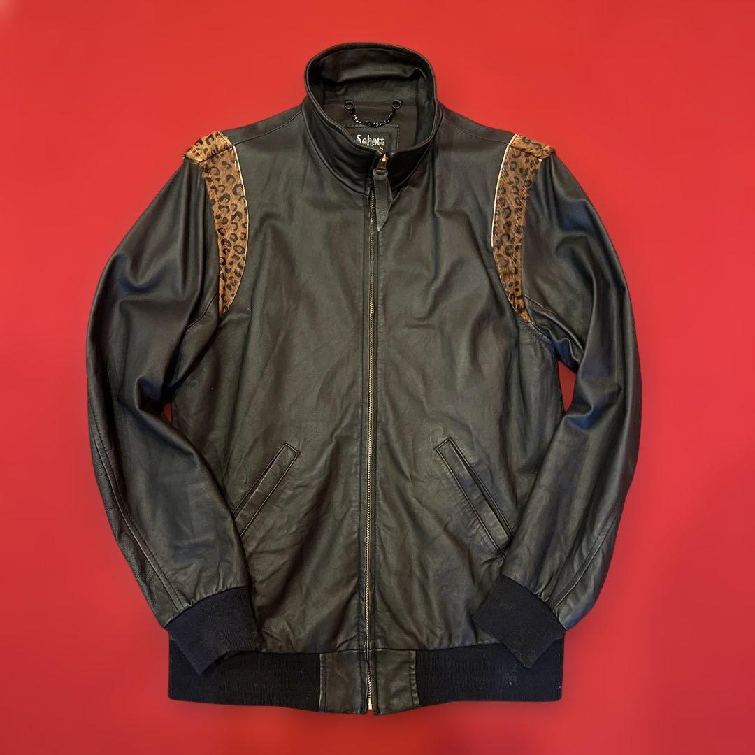 Sサイズ　Schott　ショット　レザージャケット　ライダース　古着　USED