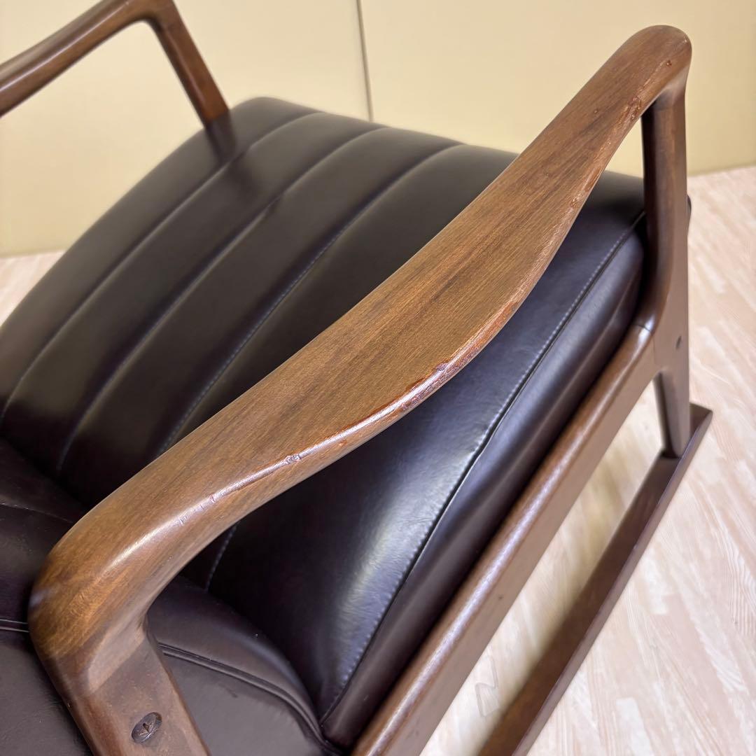１人掛け　程度良好　ミッドセンチュリー　ヴィンテージ　レトロ　ロッキングチェア