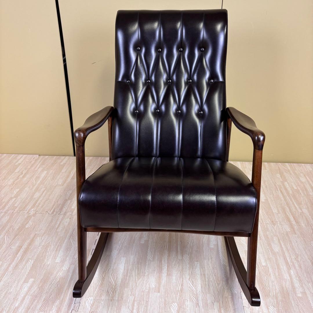 １人掛け　程度良好　ミッドセンチュリー　ヴィンテージ　レトロ　ロッキングチェア