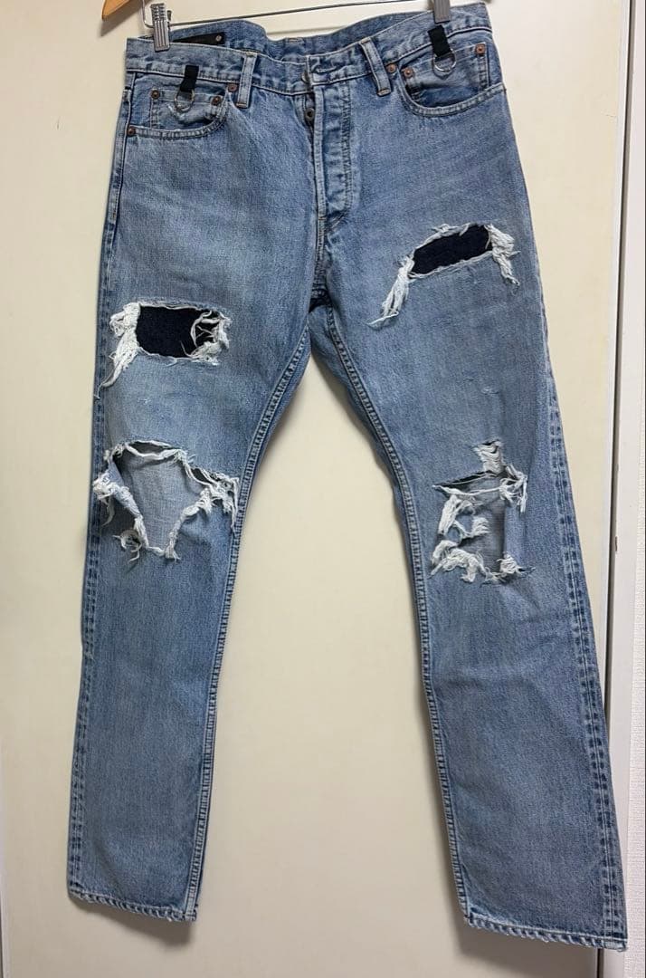 パンツ Soloist x MINEDENIM grunge jeans W33