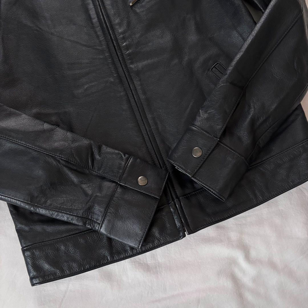 大人気！MOUSSY 牛革 シングル ライダース レザー ジャケット