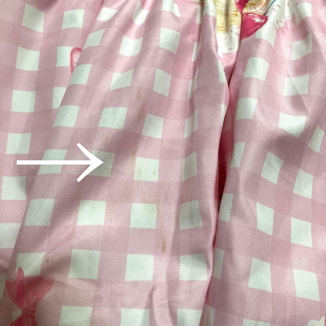 ^*♡様 To Alice いちごギンガムチェック浴衣セット ピンク