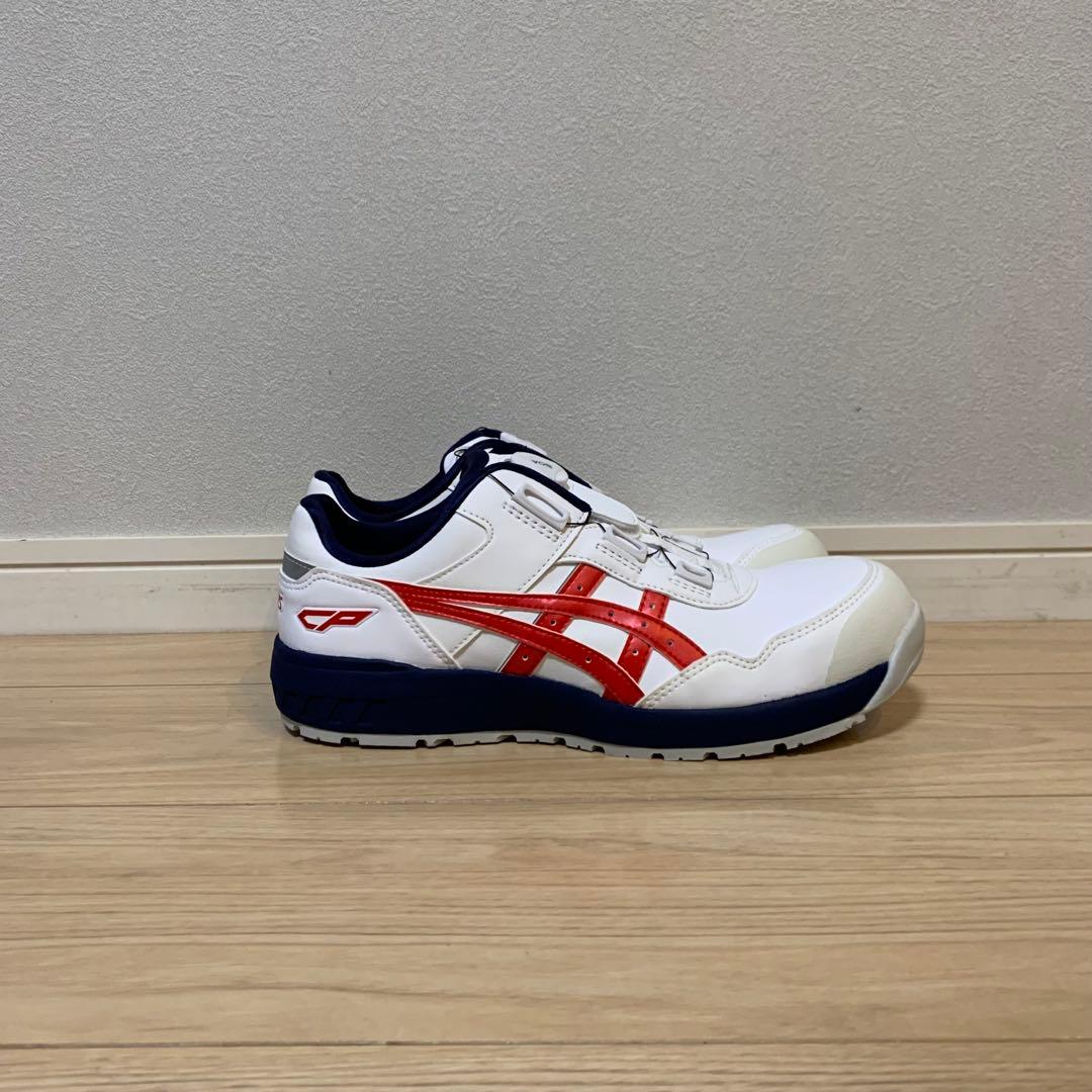 【新品】 アシックス asics ウィンジョブCP209 白×赤×紺 27cm