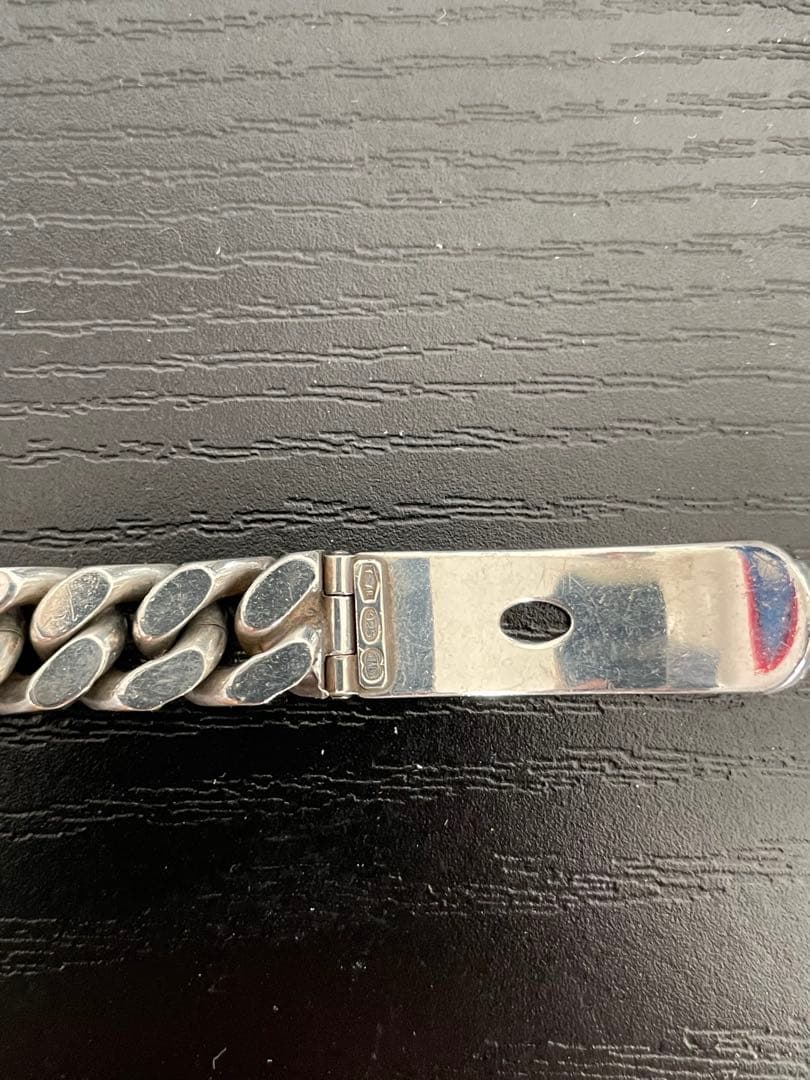 【エルメス似】UnoAErre 70sヴィンテージ　シルバーブレスレット