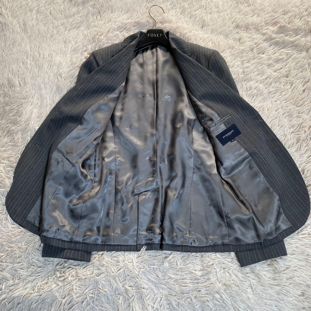 希少♡バーバリーロンドン ストライプスーツ シャドーホース ハイウエスト