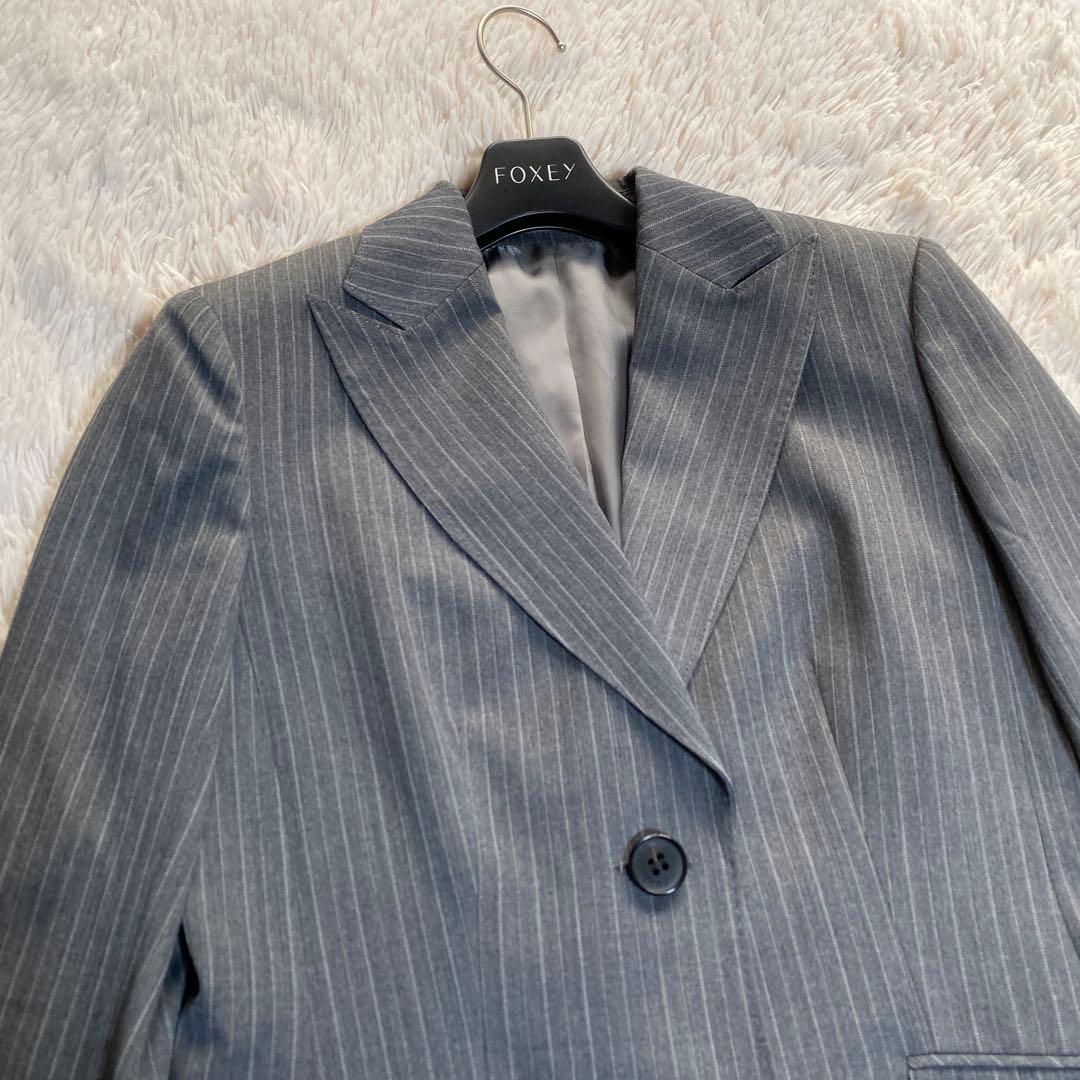 希少♡バーバリーロンドン ストライプスーツ シャドーホース ハイウエスト