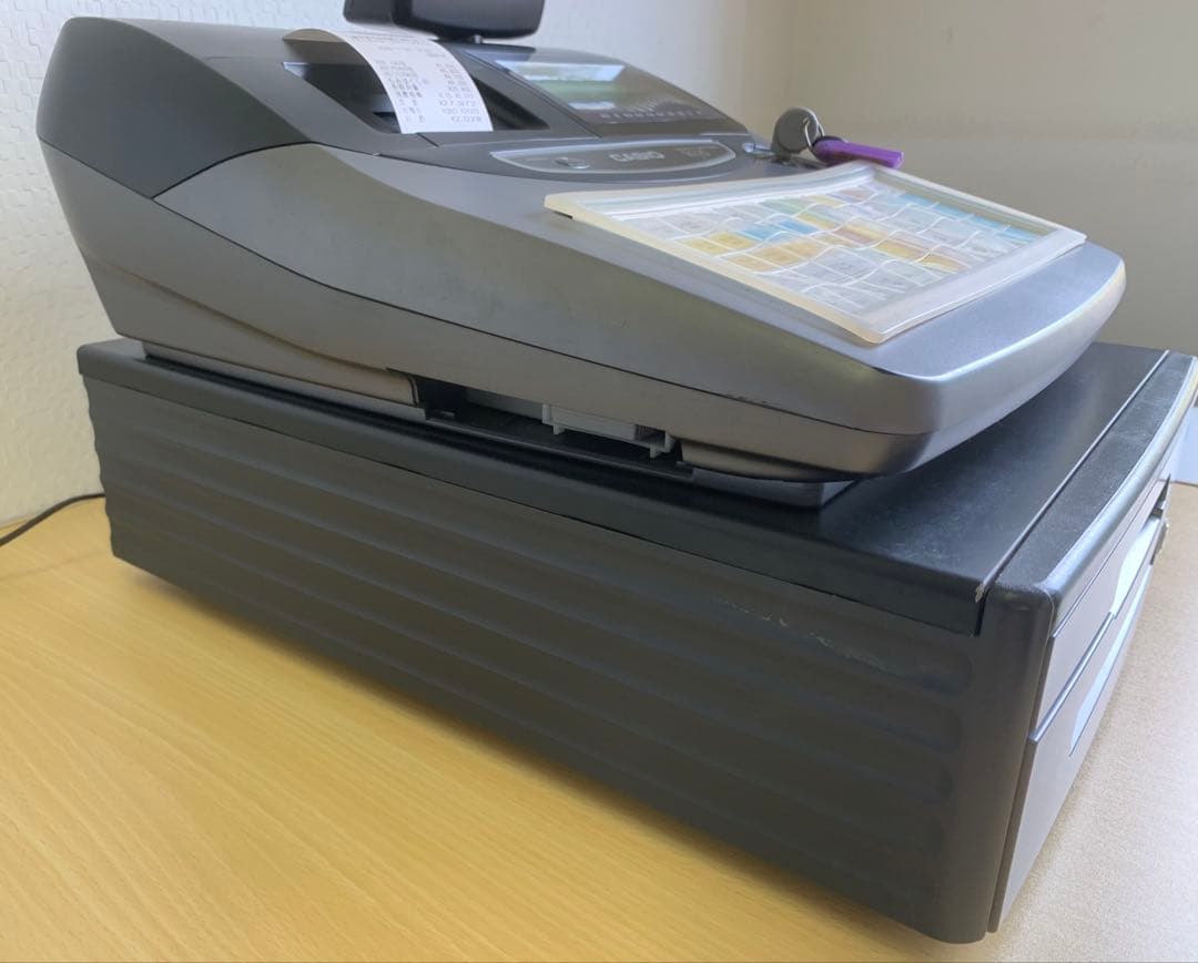 CASIO TK-110 多機能 レジスター キャッシュドロアー 鍵あり