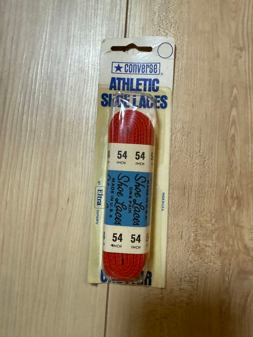 80s Converse コンバース コットンシューレス　靴紐 usa