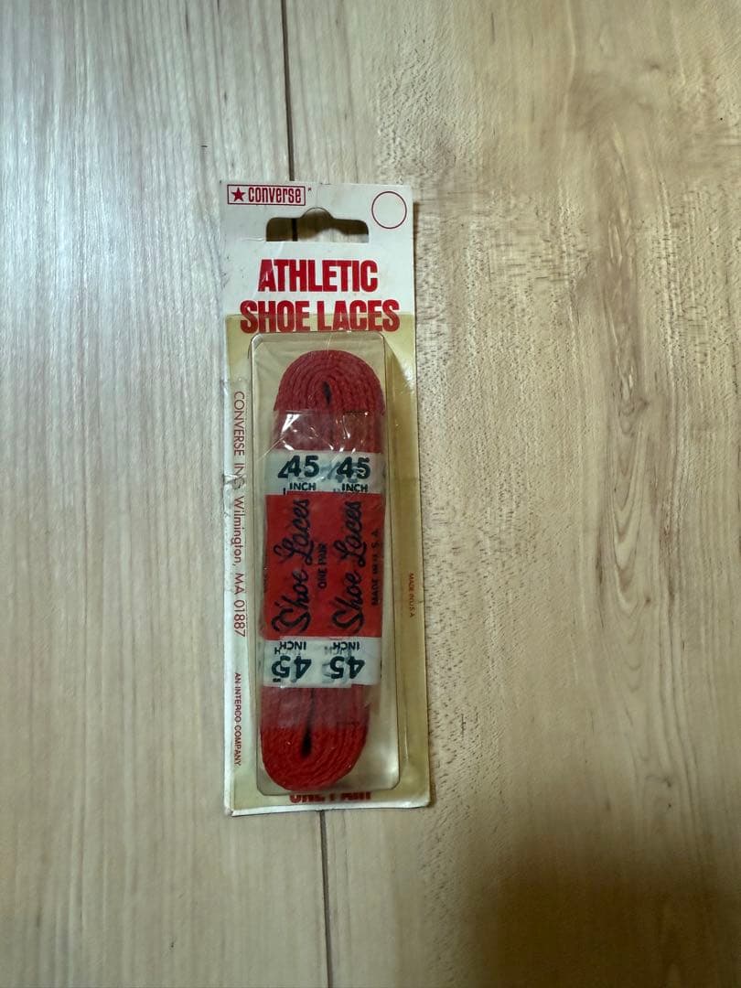 80s Converse コンバース コットンシューレス　靴紐 usa