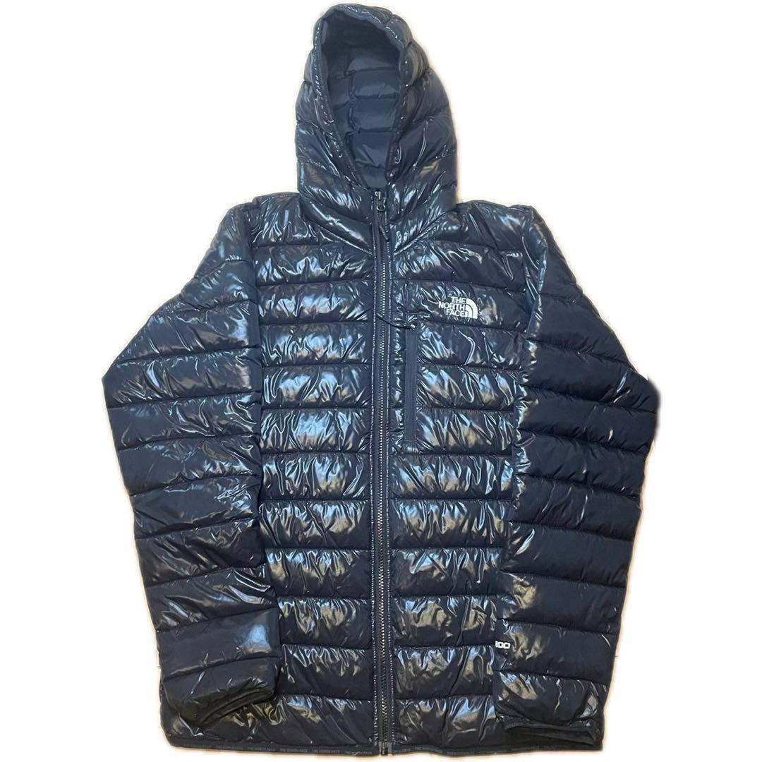 THE NORTH FACE ダウンジャケット フード　パーカー　Mサイズ　黒系