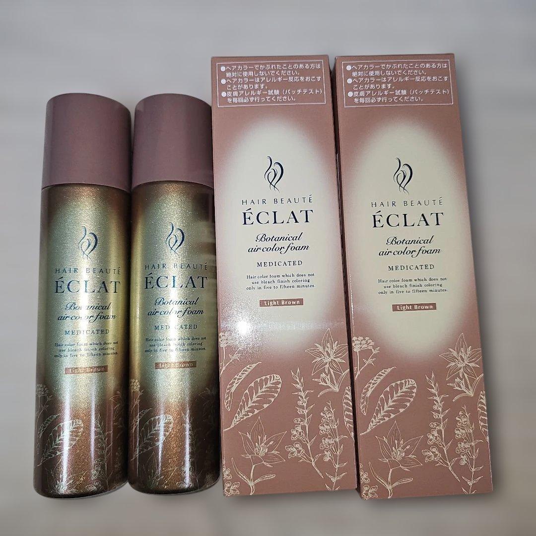 ÉCLAT ボタニカルエアカラーフォーム 150g ライトブラウン　４本まとめて
