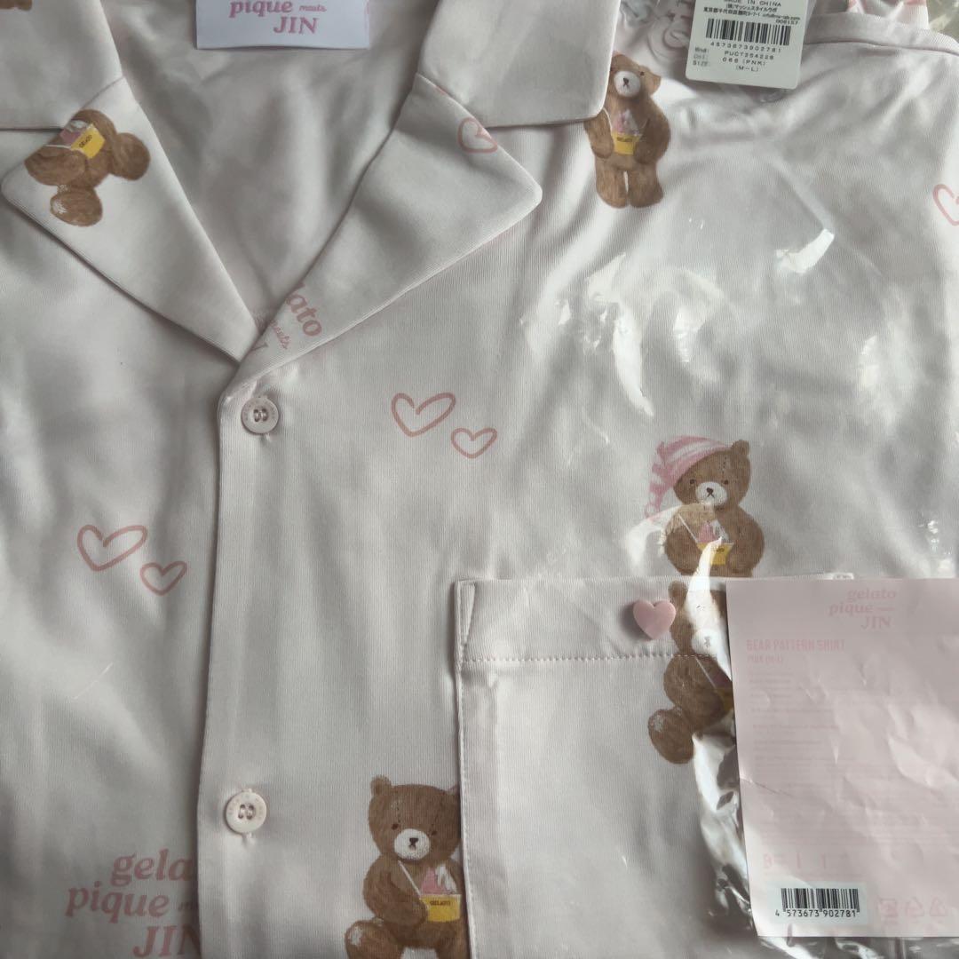 BTS gelato pique meets JINパジャマピンクシャツ M-L