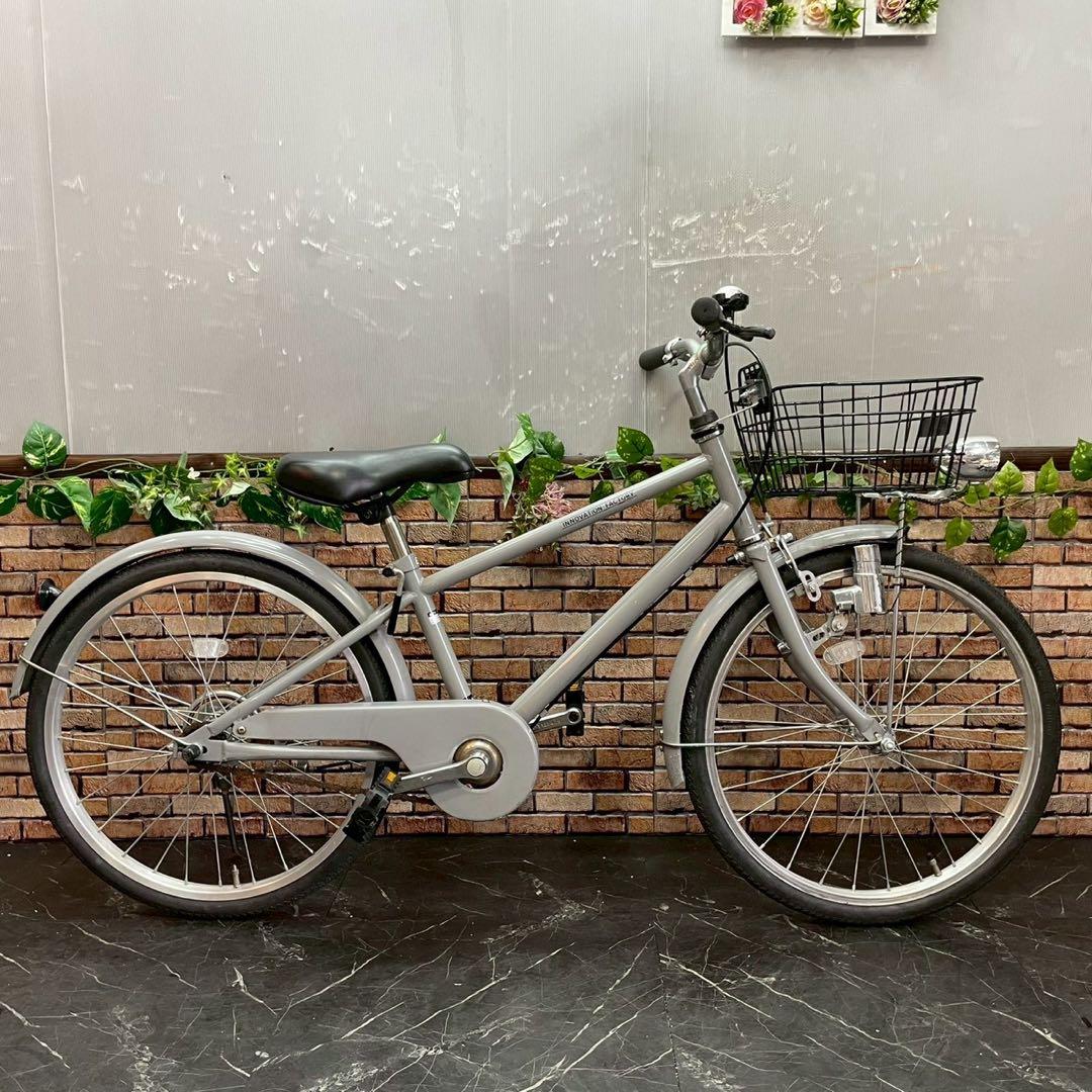 引き取り価格【92】子供用自転車 innovation factory グレー
