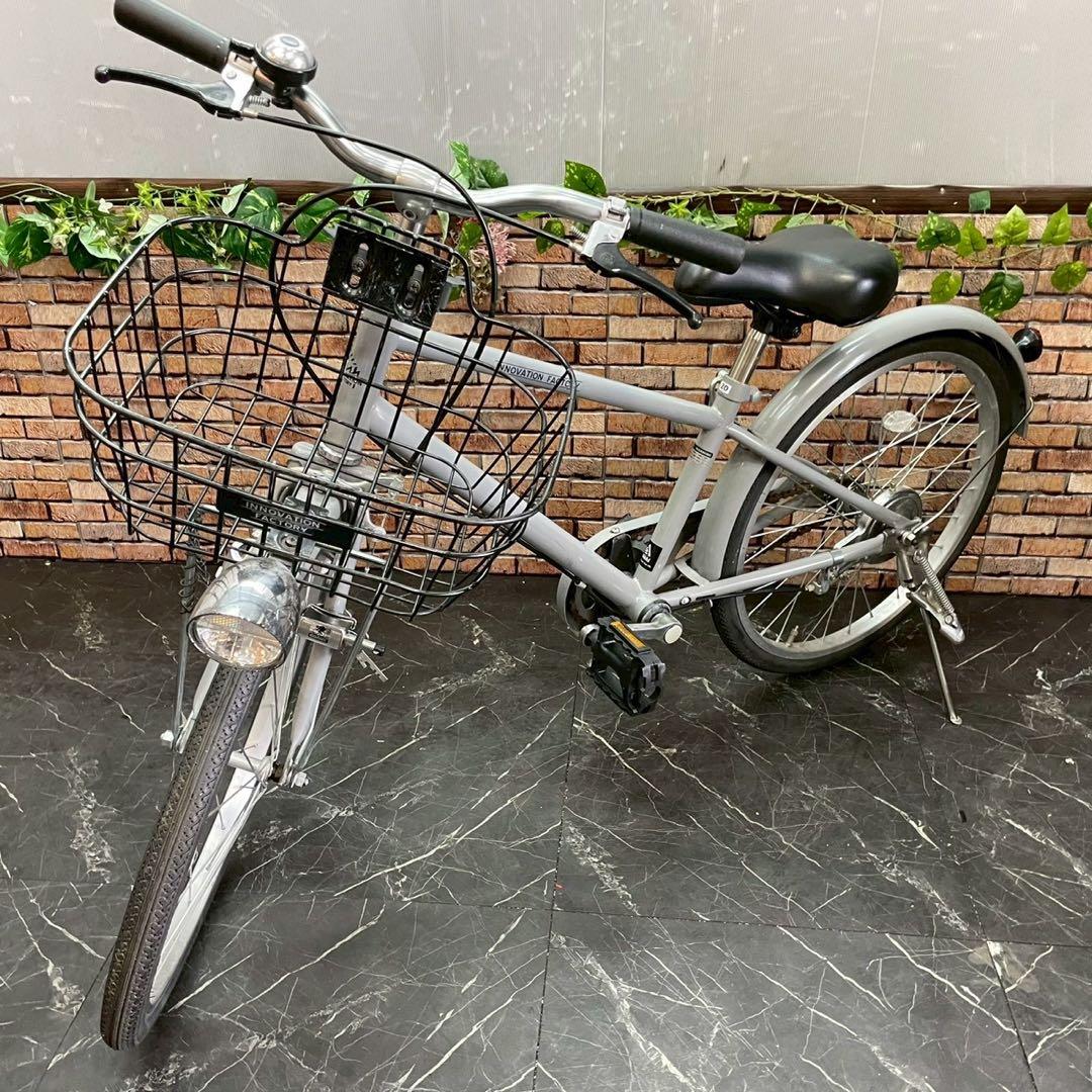 引き取り価格【92】子供用自転車 innovation factory グレー