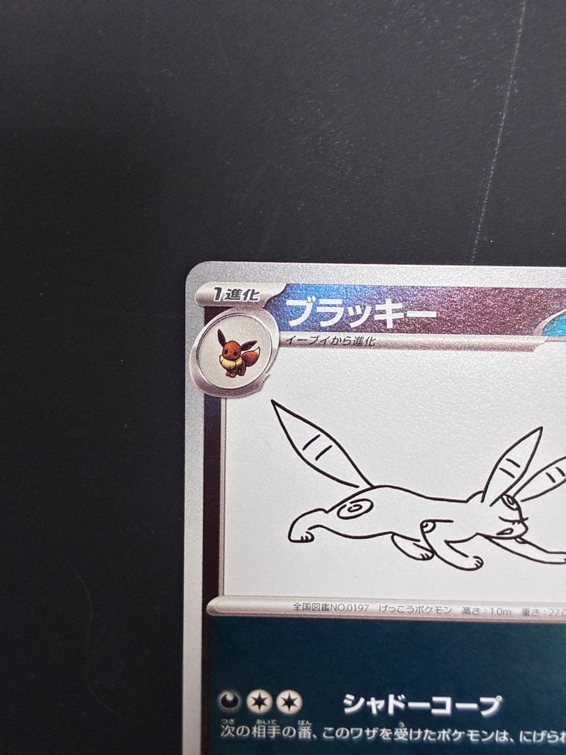 ブラッキー プロモ 1枚 ポケモンカード 長場プロモ 中古未使用品