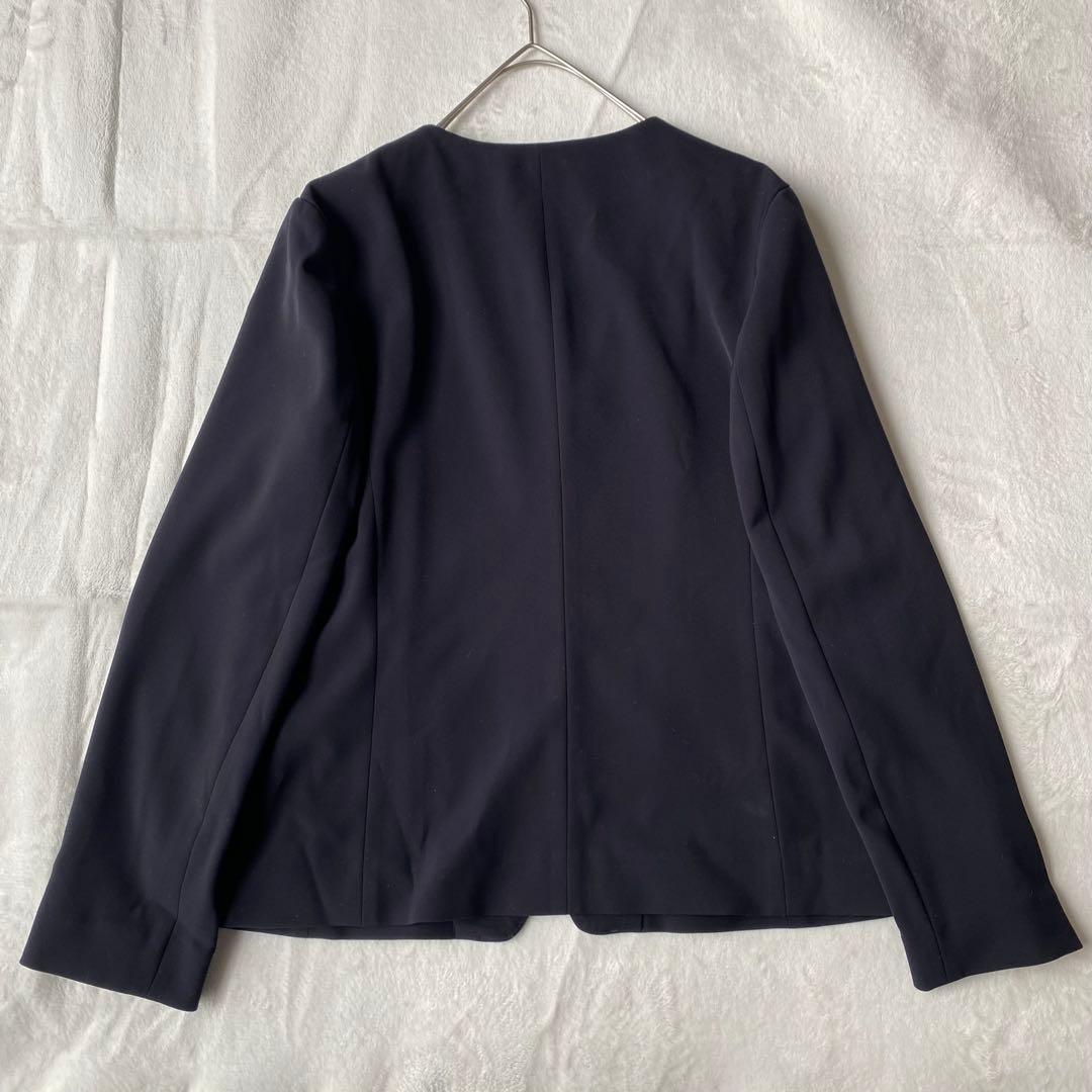 ナチュラルビューティーベーシック ノーカラーセットアップ パンツスーツ L