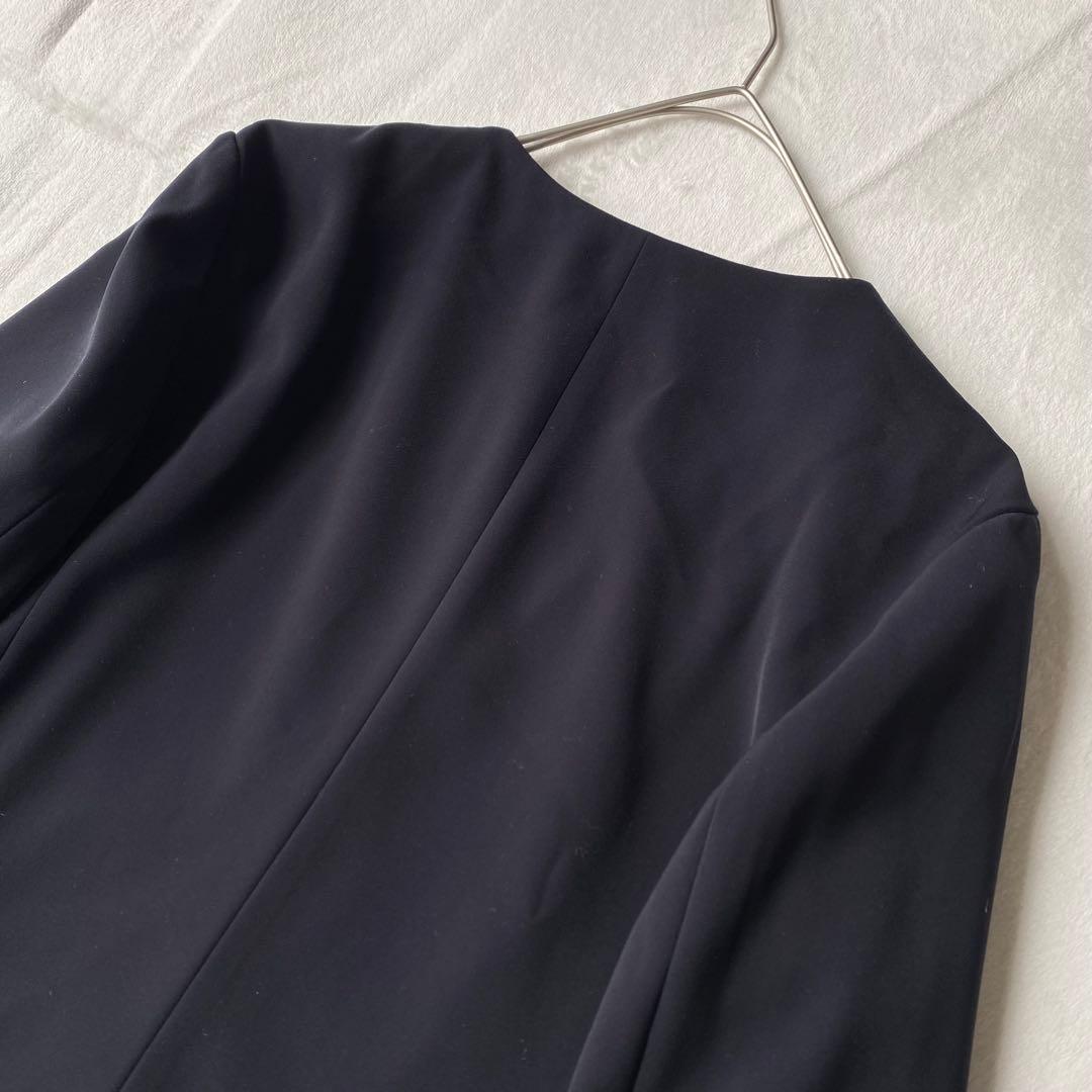 ナチュラルビューティーベーシック ノーカラーセットアップ パンツスーツ L