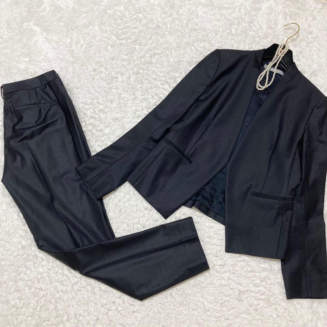 美品♡Theory luxe EXECUTIVE ノーカラー パンツスーツ 40