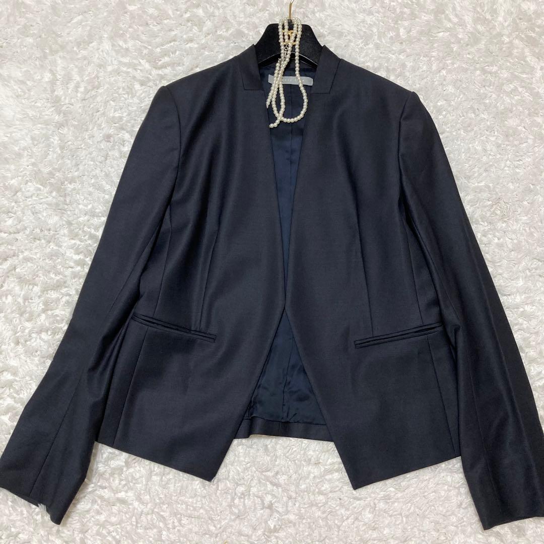 美品♡Theory luxe EXECUTIVE ノーカラー パンツスーツ 40