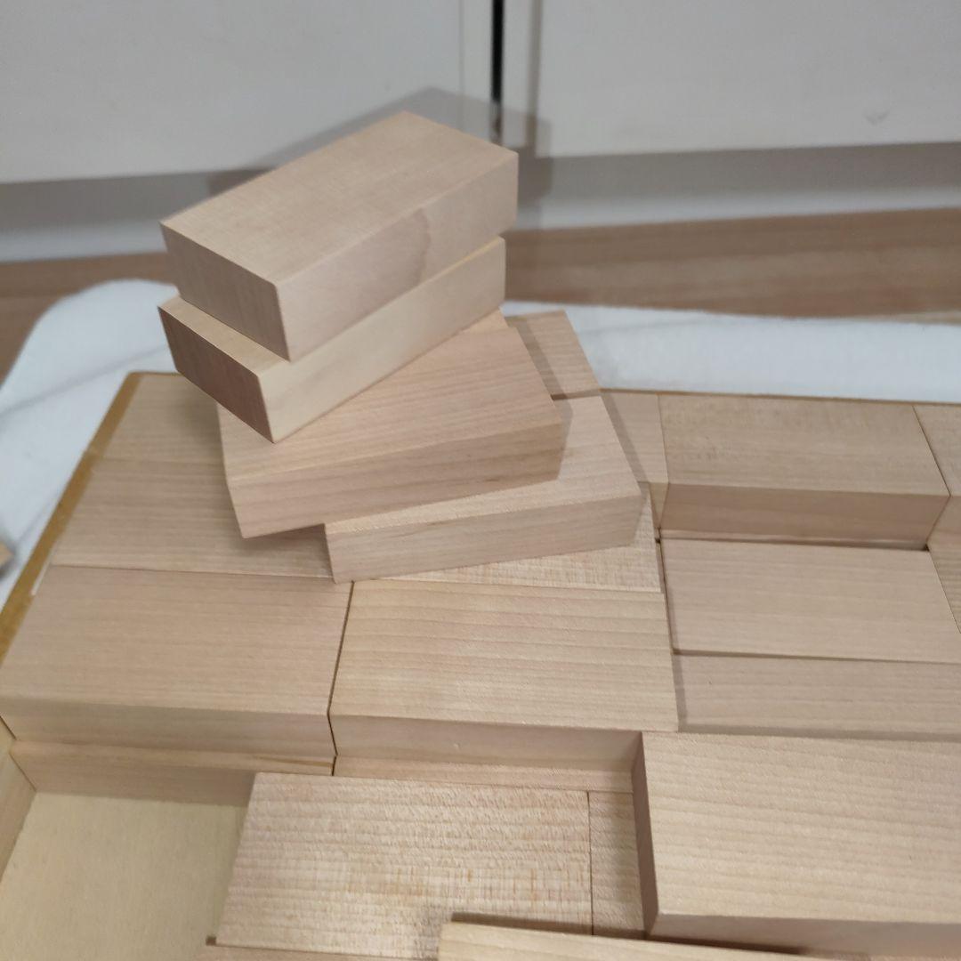 【ぱん】 童具館　和久洋三　木製ブロック WAKU-BLOCK45 HG2