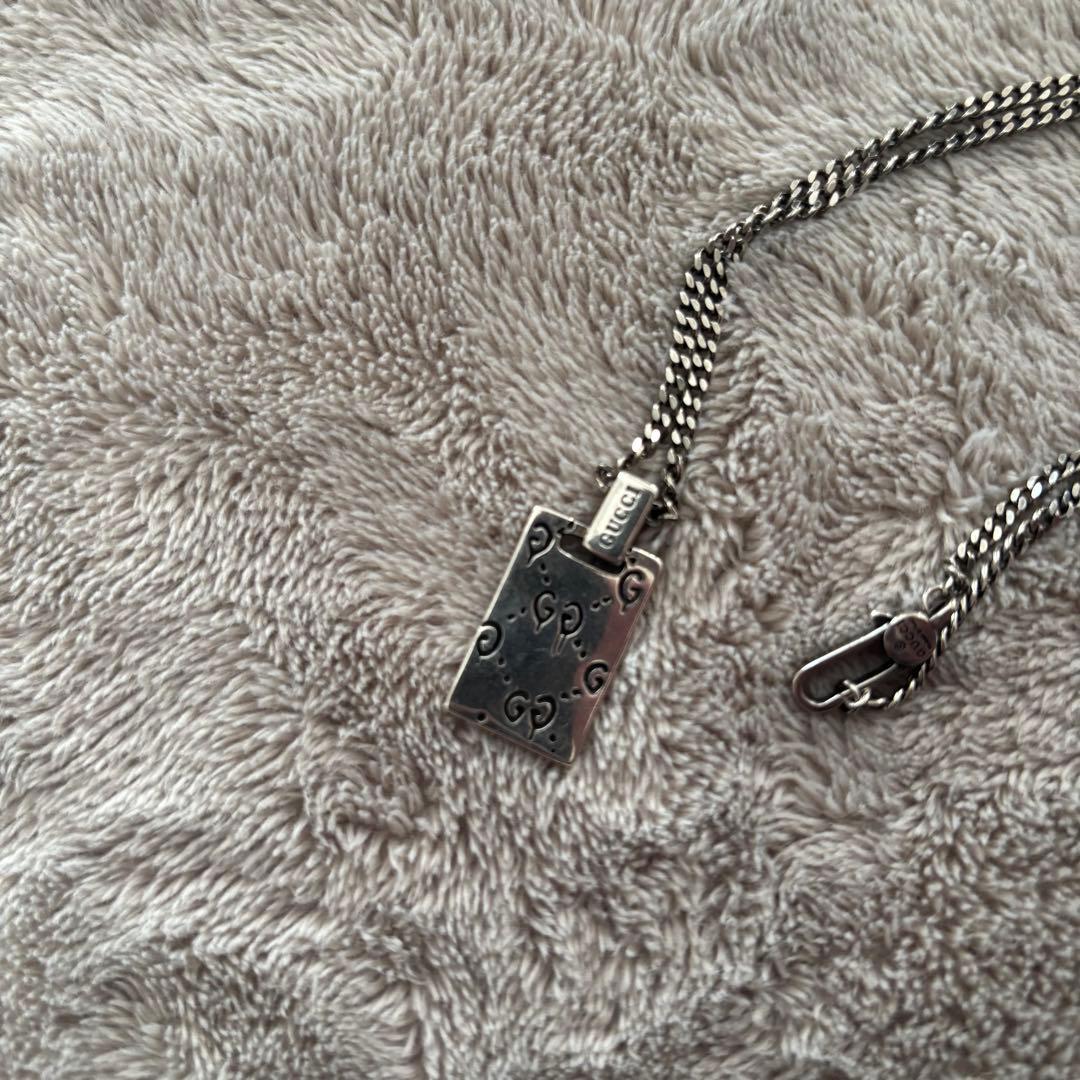 GUCCI グッチ ネックレス トップ シルバー ゴースト スカル