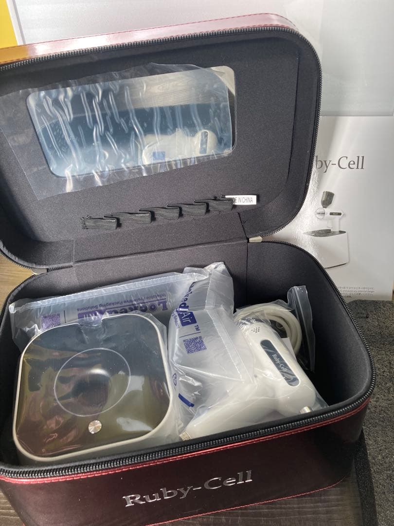 Ruby-Cell 美顔器セット メタリックレッド