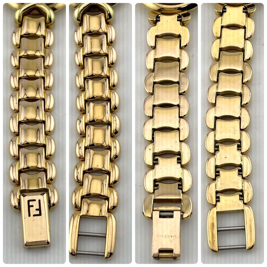 【稼働/新品電池】フェンディ　シェル文字盤　腕時計　ゴールドウォッチ　レディース