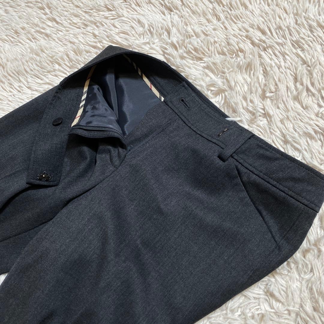 希少♡バーバリーロンドン ストレッチスーツ ノバチェック イタリア生地 銀ボタン