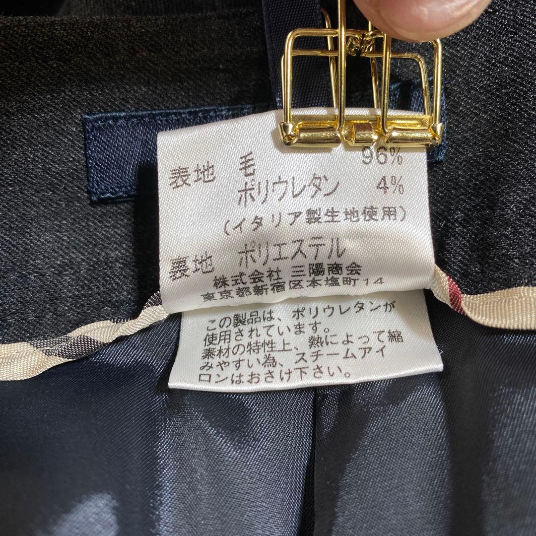 希少♡バーバリーロンドン ストレッチスーツ ノバチェック イタリア生地 銀ボタン