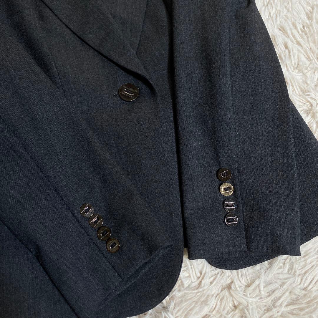 希少♡バーバリーロンドン ストレッチスーツ ノバチェック イタリア生地 銀ボタン